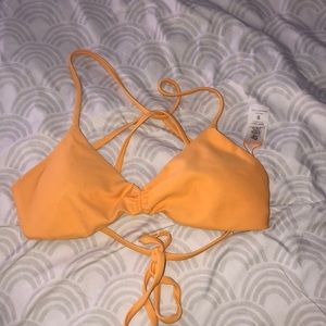 yellow bathing suit top
